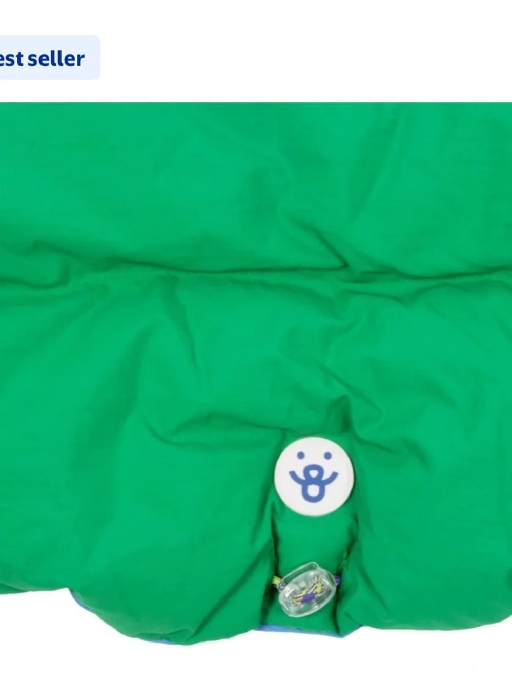 New- medium Puffer  Green /Blue Reversible Dog  Coat - Vest